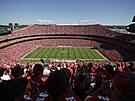 Horní pohled na Kansas City Stadium, které v roce 2026 bude hostit fotbalové...