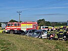 U Bevr na Kolnsku se stetly ti osobn automobily. tyi eny skonily v...