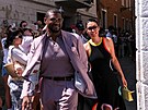Zpvák Usher s manelkou Jennifer Goicoechea - tetí den svatebního víkendu...