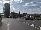 Nehoda dvou osobnch aut u Bochova zastavila v ter dopoledne provoz na...