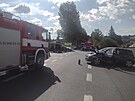 Nehoda dvou osobnch aut u Bochova zastavila v ter dopoledne provoz na...