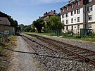 Pohled na vlakovou zastvku Olomouc msto u kiovatky ulic Palackho,...