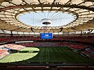 Stadion BC Place ve Vancouveru s nezata�enou st�echou.