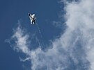 Stíhací letoun Lockheed Martin F-35A p�i exhibi�ním letu na 55. Pa�í�ské...