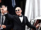 Jeff Bezos pi odchodu z hotelu Aman Venice v Benátkách (27. ervna 2025)