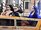 Kris Jennerová a její dcery Kylie a Kendall - tetí den svatby miliardáe Jeffa...