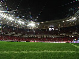 Estadio Akron v Gudalaja�e, kde se uskute�ní fotbalové mistrovství sv�ta 2026.