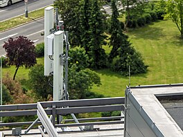Výhledy od BTS O2 na ubytovn Kupa na praských Hájích