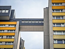 Výhledy od BTS O2 na ubytovn Kupa na praských Hájích