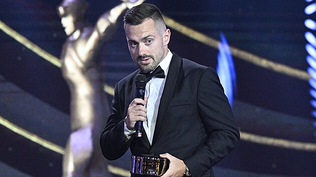 Jakub Flek na vyhlen vsledk ankety Zlat hokejka 2025..