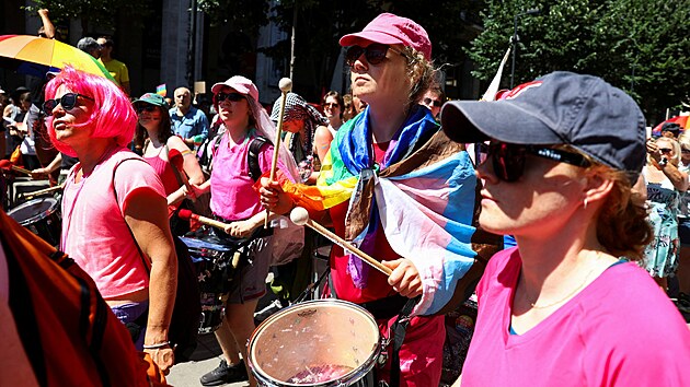 Pochod hrdosti LGBT lidí Budapest pride.(28. června 2025)