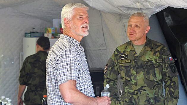Prezident Petr Pavel na 35. ronku Dne pozemnho vojska Bahna 2025. (21. ervna 2025)