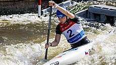 Závody SP ve vodním slalomu v Praze: kvalifikace. V akci Gabriela Satková z...