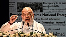 Indický ministr vnitra Amit �áh. (24. �ervna 2025)