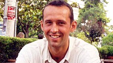 Bývalý fotbalový branká� Martin Pa�ízek b�hem anga�má v �ecku. (2002)