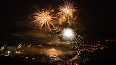 Italský ohostroj Ohe voda plamen, vítz hlavní mezinárodní ceny pehlídky...