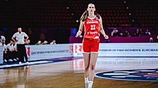 Emma echová bhem utkání EuroBasketu s Litvou.