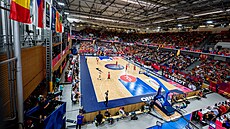 eské basketbalistky bojují na ME s Belgií ve STAREZ Aren.