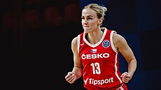 Petra Hole�ínská b�hem �tvrtfinále se �pan�lskem na EuroBasketu.