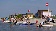 Nejoblíben�j�í fotografický motiv ostrova Ærø jsou barevné plá�ové...