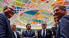 Finský premiér Petteri Orpo, maarský premiér Viktor Orbán, portugalský premiér...