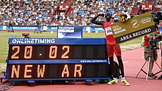 Gout Gout stanovil na Zlaté trete nový rekord Austrálie a Oceánie na 200 metr.