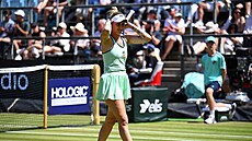 Markéta Vondrouová bhem semifinále turnaje v Berlín