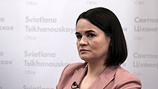 Lídryn� b�loruské opozice Svjatlana Cichanouská (22. �ervna 2025)