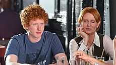 Cynthia Nixonová se synem Maxem (2024)