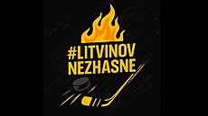 Logo fanouk hokejového Litvínova, kteí ví, e klub neskoní.