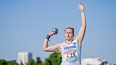 Koulaka Martina Mazurová na mistrovství Evropy drustev v Madridu.