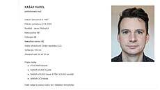 Moderátor Karel Kaák se objevil v sekci Pátrání po osobách na webu Policie...