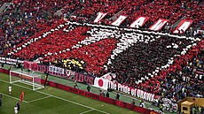 Choreo fanouk Urawy ped utkáním s Interem Milán.