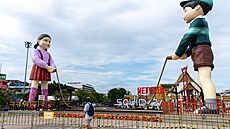 Zábr z propagace tetí série Hry na olihe v Bangkoku (26. ervna 2025)