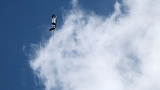 Stíhací letoun Lockheed Martin F-35A p�i exhibi�ním letu na 55. Pa�í�ské...