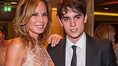 Alain-Fabien Delon a jeho matka Rosalie von Bremenová v Berlín� (17. b�ezna...