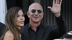 Lauren Sanchezová Bezosová a Jeff Bezos v Benátkách (28. �ervna 2025)