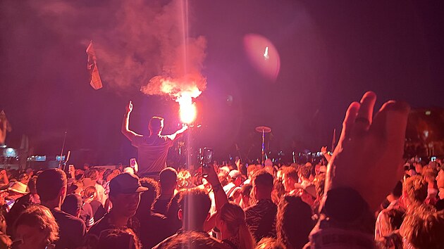 Atmosféra p�i ned�lním vystoupení Prodigy na Glastonbury (29. �ervna 2025) dala...