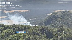 V národním parku eské výcarsko v pondlí hoel les. (30. ervna 2025)