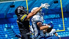 Momentka ze zápasu Nitra Knights - Ostrava Steelers