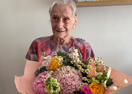 Marie Nováková ze Zlína oslavila 104 let.