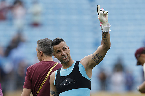 Branká Fluminense Fábio po utkání s Interem Milán.