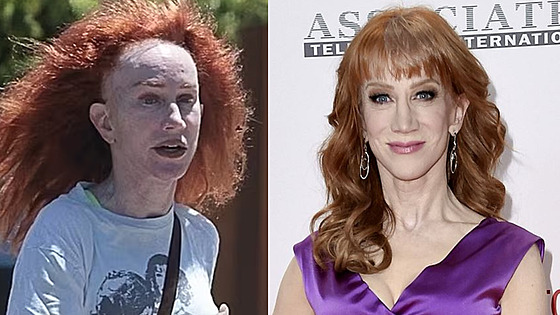 Kathy Griffinová nenalíená a upravená