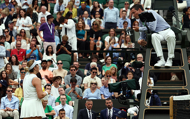 Ukradli jste mi game, rozčilovala se Ruska. Wimbledon se jí za selhání omluvil