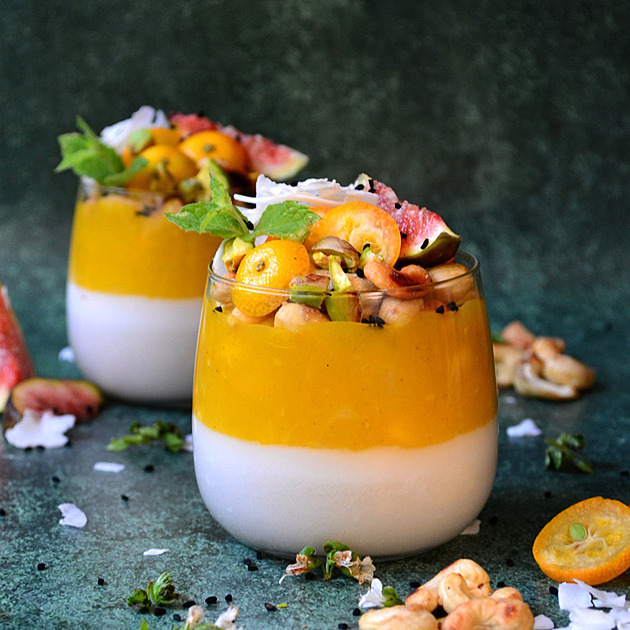 Mangová panna cotta podle @bohokristyna