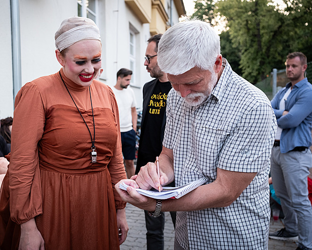 Prezident Petr Pavel ve Slováckém divadle v Uherském Hraditi (5. ervenec 2025)