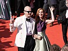 Hana Vagnerová s hercem Stanislavem Majerem na slavnostním zahájení festivalu...