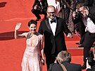 Martha Issová s man�elem Davidem Ond�í�kem na slavnostním zahájení festivalu...