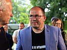 Do Vesel nad Moravou pijel i pedseda lidovc Marek Vborn. (8. ervence...