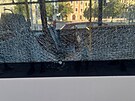 Pokozen sklenn vpln jednoho z jihlavskch trolejbus eili v ter rno...